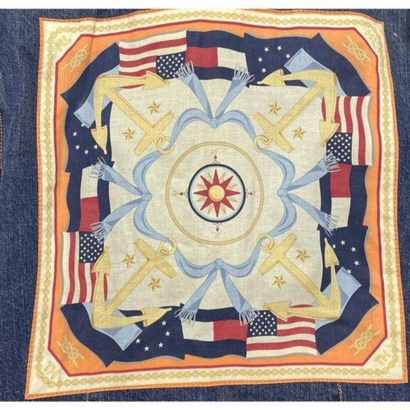 Vtg Tommy Hilfiger American Womens Sz S/M USA Flag Jean Denim Jacket Trucker - Picture 2 of 11